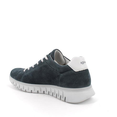 Igi&Co 7617411 Gore-tex shoes in leather for men blue